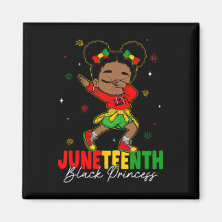 Imán Linda niña negra haciendo dabbing Princesa negra J