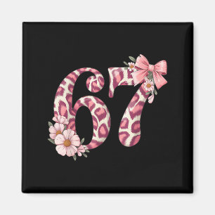 Imán Lindo 67 Meme Nk Lazo Leopardo Floral Para Niña Mu
