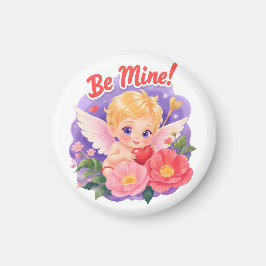 Imán Lindo Cupido del Día de San Valentín con "Sé Mío"