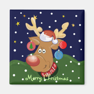 Imán lindo de Ckristmas del dibujo animado con