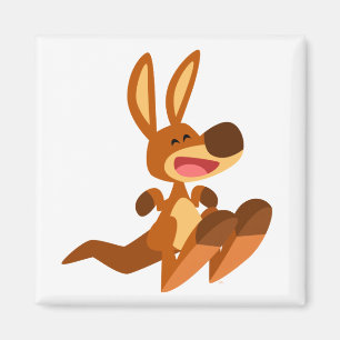 Imán lindo de Joey del canguro del dibujo animado