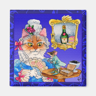 Imán lindo de la reina Marie Antonieta del gato