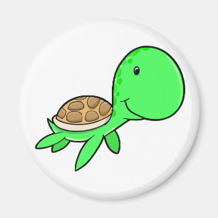 Imán lindo de la tortuga de mar