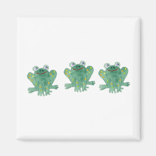 Imán lindo de las ranas