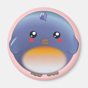 Imán lindo del bluebird del kawaii