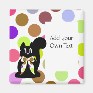 Imán lindo del personalizable del gato del gatito