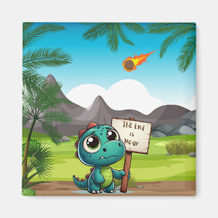 Imán lindo, divertido dinosaurio