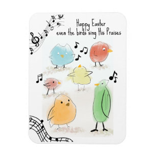 Imán Lindo Feliz Pascua, incluso los pájaros cantan