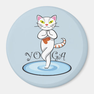 Imán Lindo gato yoga