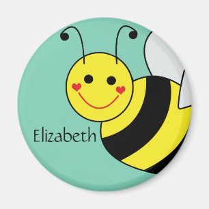 Imán Lindo manosee la abeja personalizada
