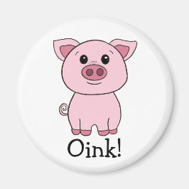 Imán ¡Lindo Oink Cerdo! Granja