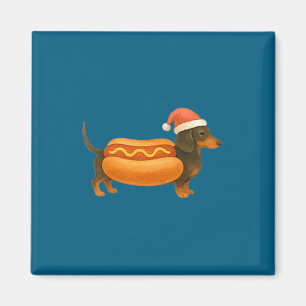 Imán Lindo Pequeño Navideño Divertido Perro Caliente Da