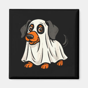 Imán Lindo perro fantasma salchicha de Halloween