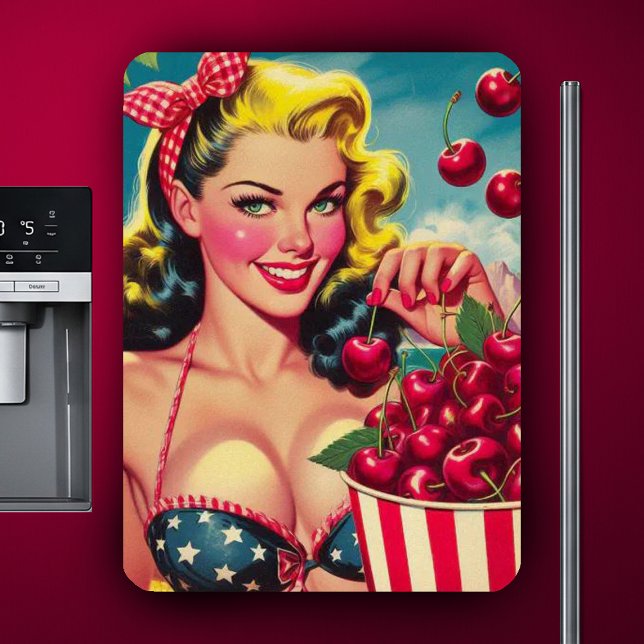 Imán Lindo Pin-up de Cereza (Subido por el creador)
