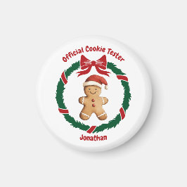 Imán Lindo probador oficial de galletas de Navidad