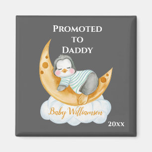 Imán Lindo Promocionado a Papá Pingüino Bebé