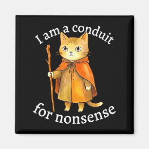 Imán Lindo soy un conducto para el meme del gato mago s