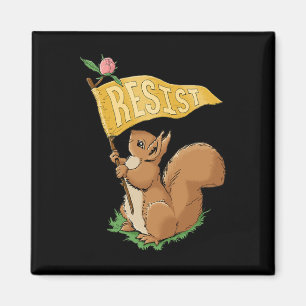 Imán Lindo Squirrel de la Resistencia Anti-trump