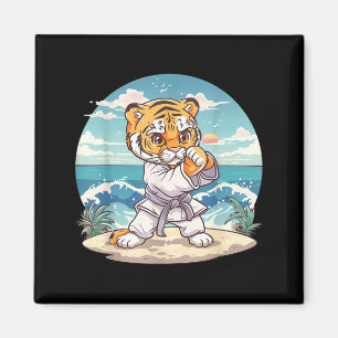 Imán Lindo Tigre de Karate Kickboxing Taekwondo Jiu-Jit