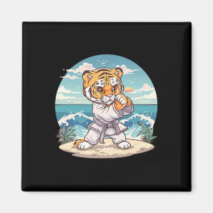 Imán Lindo Tigre de Karate Kickboxing Taekwondo Jiu-jit