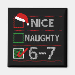 Imán Lindo Travieso 6 7 Meme 67 Navidad Seis Siete Sudo