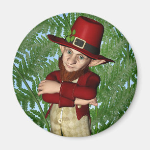 Imán Lindo trébol duende folklore irlandés arte