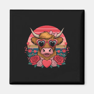 Imán Lindo Vaquero Del Día De San Valentín Divertido Pa
