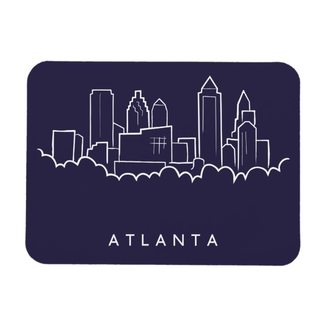 Imán Línea aérea de Atlanta (Horizontal)