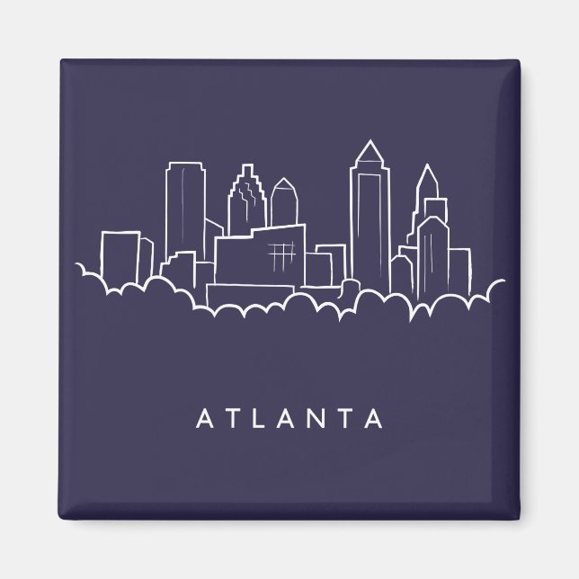 Imán Línea aérea de Atlanta (Frente)