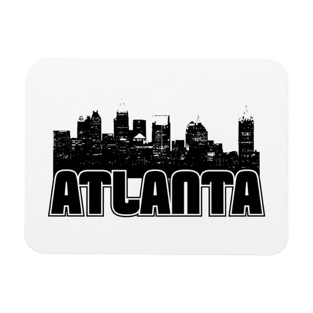 Imán Línea aérea de Atlanta (Horizontal)