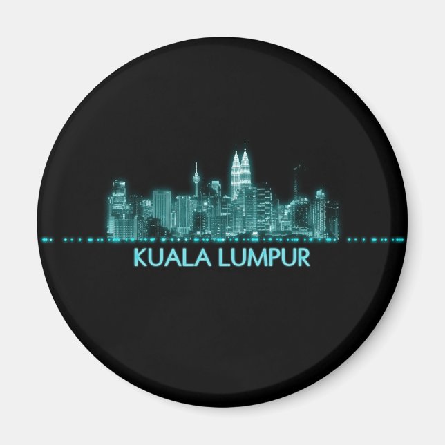 Imán Línea aérea de Kuala Lumpur (Frente)