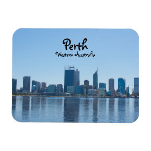 Imán Línea aérea de la ciudad de Perth durante el dí