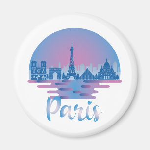 Imán Línea aérea de París - Francia Travel