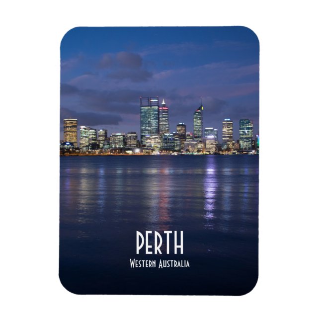 Imán Línea aérea de Perth City (Vertical)