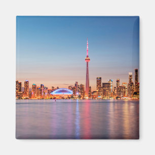 Imán Línea aérea de Toronto al atardecer