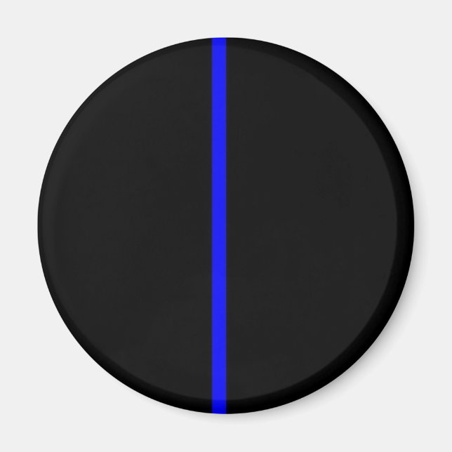 Imán Línea Azul delgada (Frente)