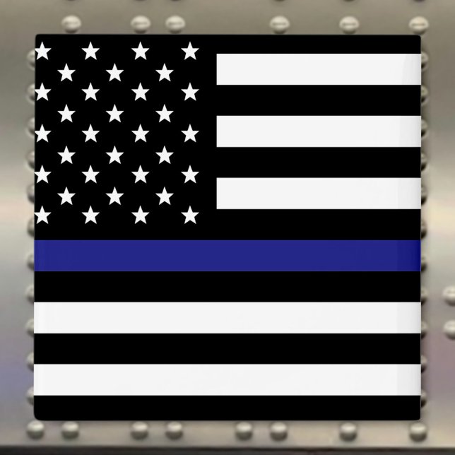 Imán Línea Azul delgada - Bandera estadounidense (Subido por el creador)