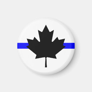 Imán Línea azul delgada - versión de Canadá