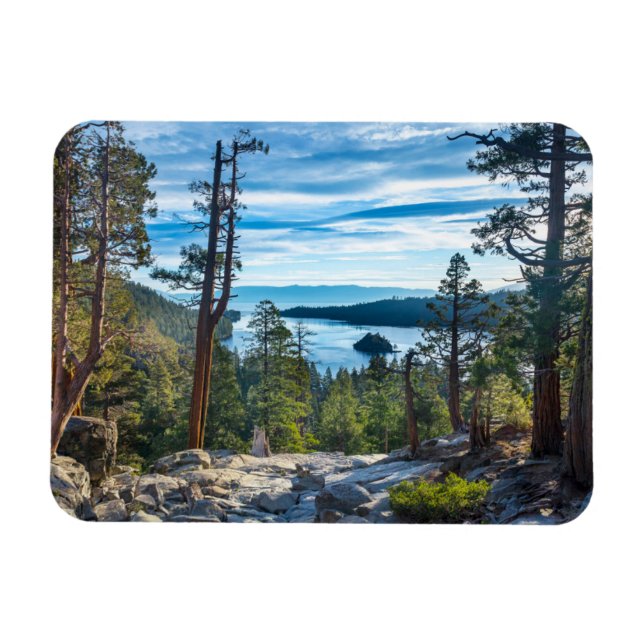 Imán Línea costera | Bahía Esmeralda, Lago Tahoe, Calif (Horizontal)