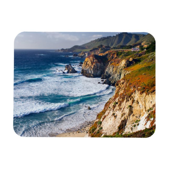 Imán Línea costera | Big Sur, California (Horizontal)