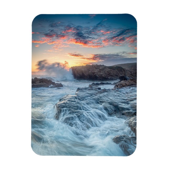 Imán Línea costera | Carmel California (Vertical)