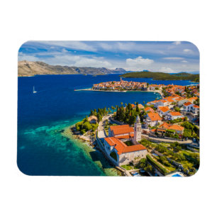 Imán Línea costera   Ciudad de Korcula, isla de Korcula