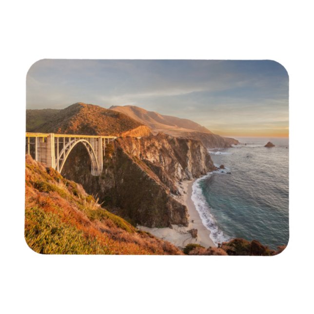 Imán Línea costera | Puente Bixby, Gran Sur California (Horizontal)