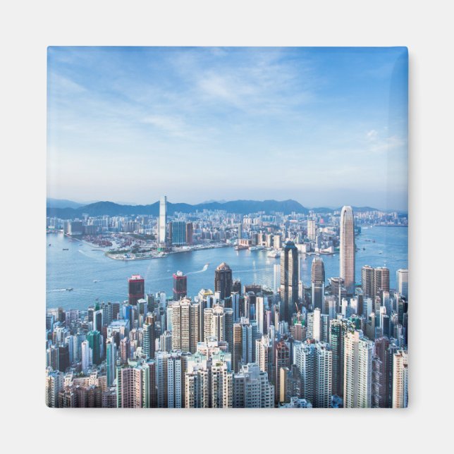 Imán Línea costera | Tsim Sha Tsu, isla de Hong Kong, A (Frente)