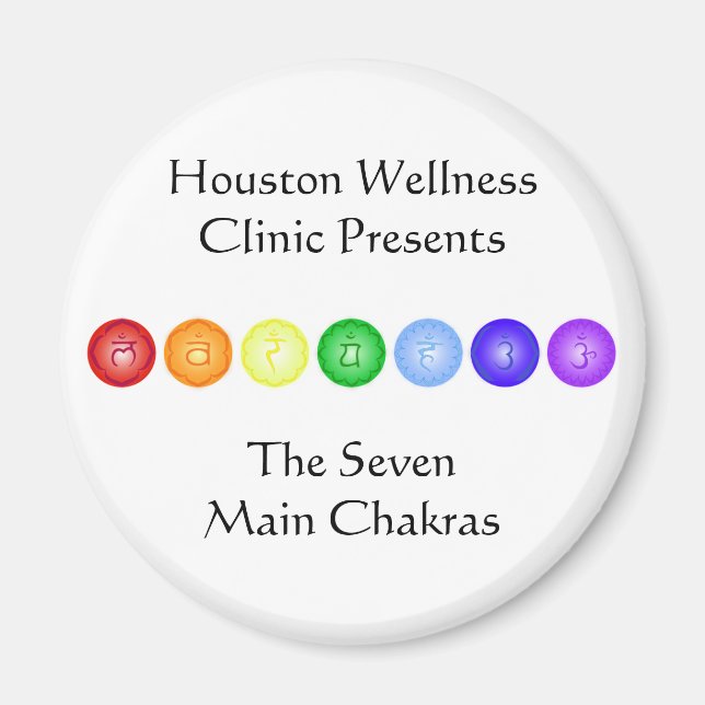 Imán Línea de 7 chakras (Frente)