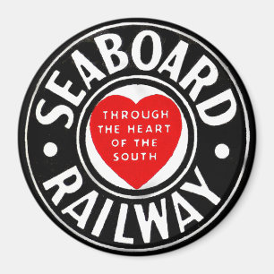 Imán Línea de aire del litoral logotipo ferroviario del