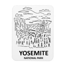Línea de arte del Parque Nacional Yosemite