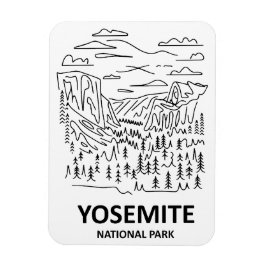 Imán Línea de arte del Parque Nacional Yosemite