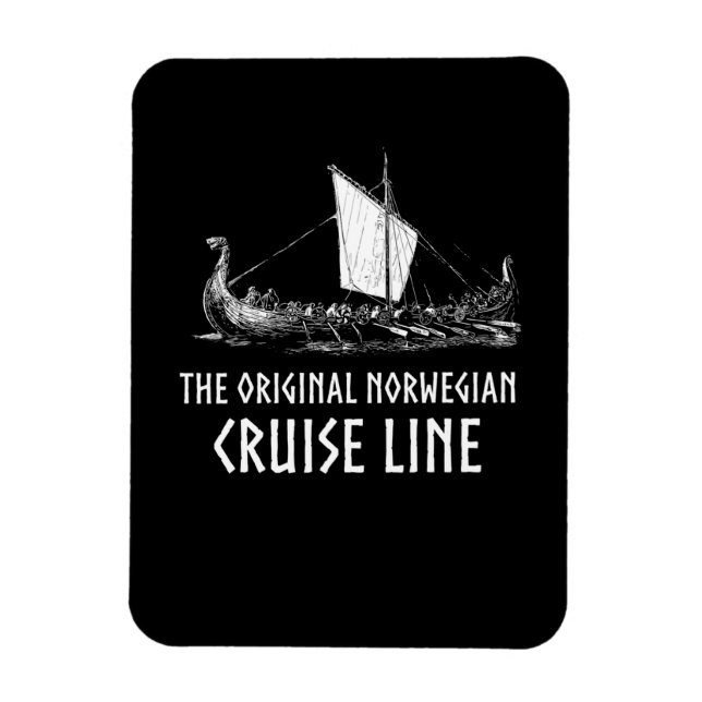 Imán Línea De Crucero De Buques Vigentes Odin Y Valhall (Vertical)