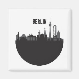 Imán Línea de Skyline Stadt Silhouette de Berlín